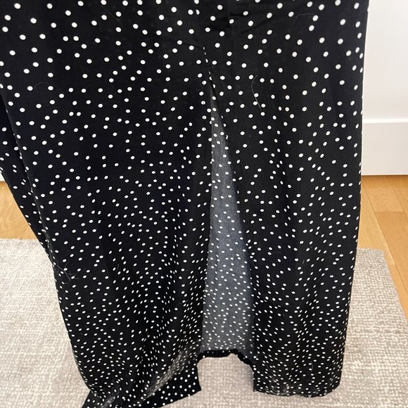 Nasty Gal It's Slit to be Square Polka Dot Maxi Dress NWT Size 2 - Picture 9 of 12